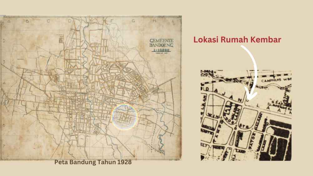 peta lokasi rumah kembar